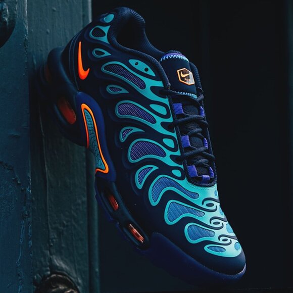 Nike Men's Air Max Plus Drift Running Shoes Midnight Navy FD4290-400, Size 9 - Picture 12 of 16